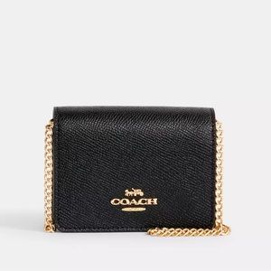 Coach mini wallet on a chain